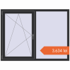 Prețuri Ferestre 1600x1200 mm ENERGY-SAVING REHAU SYNEGO MD ANTHRACITE_GREY_GLATT two-sided. Preț: 3.634,30 lei
