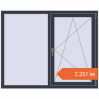 Prețuri Ferestre 1500x1200 mm OPTIMUM REHAU EURO 70 ANTHRACITE_GREY_STRUKTURAL two-sided. Preț: 2.250,81 lei