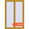 Prețuri Ferestre 800x1200 mm ALU STANDARD 72 RAL 1005 Honey yellow two-sided. Preț: 2.355,71 lei