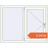 Prețuri Ferestre 1200x940 mm ALU STANDARD 72 RAL 9016 Traffic white two-sided. Preț: 4.317,58 lei