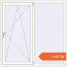 Prețuri Ferestre 1500x1500 mm BASE REHAU EURO 60 RAL 9016 Traffic white two-sided. Preț: 1.651,16 lei