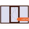 Prețuri Ferestre 1900x1200 mm REHAU ARTEVO BLACK_CHERRY two-sided. Preț: 6.487,38 lei