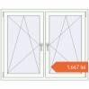 Prețuri Ferestre 1350x1100 mm BASE REHAU EURO 60 RAL 9016 Traffic white two-sided. Preț: 1.666,89 lei