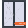 Prețuri Ferestre 1300x1500 mm OPTIMUM REHAU EURO 70 ANTHRACITE_GREY_STRUKTURAL two-sided. Preț: 3.551,61 lei