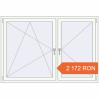 Prețuri Ferestre 1750x1200 mm REHAU BRILLANT DESIGN RAL 9016 Traffic white two-sided. Preț: 2 172.03 RON