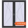 Prețuri Ferestre 1400x1600 mm ENERGY-SAVING REHAU SYNEGO MD ANTHRACITE_GREY_GLATT two-sided. Preț: 4.976,44 lei