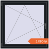 Prețuri Ferestre 1100x1100 mm OPTIMUM REHAU EURO 70 BLACK_COOL_110L-2 two-sided. Preț: 2.080,14 lei