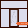 Prețuri Ferestre 1800x1800 mm REHAU BRILLANT DESIGN BLACK_CHERRY two-sided. Preț: 3.812,45 lei