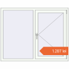 Prețuri Ferestre 1400x1100 mm BASE REHAU EURO 60 RAL 9016 Traffic white two-sided. Preț: 1.286,75 lei