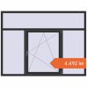 Prețuri Ferestre 2100x1600 mm OPTIMUM REHAU EURO 70 ANTHRACITE_GREY_GLATT two-sided. Preț: 4.492,46 lei