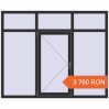 Prețuri Ferestre 1900x1550 mm OPTIMUM REHAU EURO 70 ANTHRACITE_GREY_GLATT two-sided. Preț: 3 759.91 RON