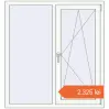 Prețuri Ferestre 1200x1300 mm ENERGY-SAVING REHAU SYNEGO MD RAL 9016 Traffic white two-sided. Preț: 2.324,93 lei