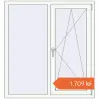 Prețuri Ferestre 1200x1300 mm OPTIMUM REHAU EURO 70 RAL 9016 Traffic white two-sided. Preț: 1.708,97 lei