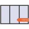 Prețuri Ferestre 1780x1200 mm ENERGY-SAVING REHAU SYNEGO MD ANTHRACITE_GREY_GLATT two-sided. Preț: 3.567,36 lei