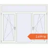 Prețuri Ferestre 1800x1500 mm OPTIMUM REHAU EURO 70 RAL 9016 Traffic white two-sided. Preț: 2.699,13 lei