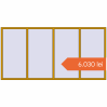 Prețuri Ferestre 3000x1500 mm ALU STANDARD 72 RAL 1005 Honey yellow two-sided. Preț: 6.030,20 lei