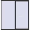 Prețuri Uși glisante de terasă 2500x2600 mm REHAU GENEO HST ANTHRACITE_GREY_GLATT two-sided
