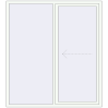 Prețuri Uși glisante de terasă 1800x2000 mm PATIO DOOR REHAU SYNEGO RAL 9016 Traffic white two-sided