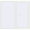 Prețuri Uși glisante de terasă 1980x1900 mm PATIO DOOR REHAU EURO 60 RAL 9016 Traffic white two-sided