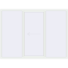 Prețuri Uși glisante de terasă 3000x2200 mm PATIO DOOR REHAU BRILLANT DESIGN RAL 9016 Traffic white two-sided