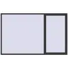 Prețuri Uși glisante de terasă 2900x1800 mm PATIO DOOR REHAU EURO 60 ANTHRACITE_GREY_GLATT two-sided