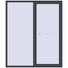 Prețuri Uși glisante de terasă 1700x2000 mm PATIO DOOR REHAU EURO 60 ANTHRACITE_GREY_STRUKTURAL two-sided