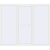 Prețuri Uși glisante de terasă 2600x2200 mm PATIO DOOR REHAU EURO 60 RAL 9016 Traffic white two-sided