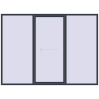 Prețuri Uși glisante de terasă 3000x2200 mm PATIO DOOR REHAU EURO 60 ANTHRACITE_GREY_STRUKTURAL two-sided