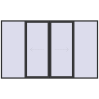 Prețuri Uși glisante de terasă 4000x2400 mm PATIO DOOR REHAU SYNEGO ANTHRACITE_GREY_GLATT two-sided
