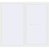 Prețuri Uși glisante de terasă 2500x2300 mm PATIO DOOR REHAU EURO 60 RAL 9016 Traffic white two-sided