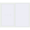 Prețuri Uși glisante de terasă 2400x2000 mm PATIO DOOR REHAU EURO 60 RAL 9016 Traffic white two-sided