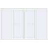 Prețuri Uși glisante de terasă 3300x2200 mm PATIO DOOR REHAU EURO 60 RAL 9016 Traffic white two-sided