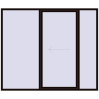 Prețuri Uși glisante de terasă 2600x2200 mm PATIO DOOR REHAU SYNEGO BLACK_BROWN two-sided