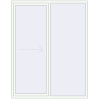Prețuri Uși glisante de terasă 1800x2300 mm PATIO DOOR REHAU SYNEGO RAL 9016 Traffic white two-sided