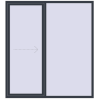 Prețuri Uși glisante de terasă 2000x2200 mm PATIO DOOR REHAU SYNEGO ANTHRACITE_GREY_STRUKTURAL two-sided
