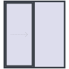Prețuri Uși glisante de terasă 2000x2200 mm PATIO DOOR REHAU SYNEGO ANTHRACITE_GREY_STRUKTURAL two-sided