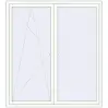 Prețuri Uși de balcon 1850x2050 mm BALCONY DOOR REHAU EURO 70 RAL 9016 Traffic white two-sided