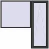 Prețuri Uși de balcon 2100x2100 mm BALCONY DOOR REHAU EURO 60 BLACK_STRUCTURAL two-sided