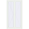 Prețuri Uși de balcon 1210x2210 mm BALCONY DOOR REHAU SYNEGO RAL 9016 Traffic white two-sided