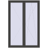 Prețuri Uși de balcon 1600x2400 mm BALCONY DOOR REHAU SYNEGO BASALT_GREY two-sided