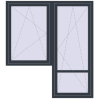 Prețuri Uși de balcon 1800x2000 mm BALCONY DOOR REHAU SYNEGO ANTHRACITE_GREY_STRUKTURAL two-sided
