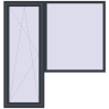 Prețuri Uși de balcon 2000x2100 mm BALCONY DOOR REHAU SYNEGO ANTHRACITE_GREY_STRUKTURAL two-sided