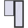 Prețuri Uși de balcon 1500x2100 mm BALCONY DOOR REHAU SYNEGO ANTHRACITE_GREY_GLATT two-sided