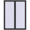 Prețuri Uși de balcon 1800x2400 mm BALCONY DOOR REHAU SYNEGO ANTHRACITE_GREY_GLATT two-sided