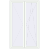 Prețuri Uși de balcon 1400x2300 mm BALCONY DOOR REHAU SYNEGO RAL 9016 Traffic white two-sided