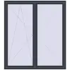 Prețuri Uși de balcon 1850x2050 mm BALCONY DOOR REHAU EURO 60 ANTHRACITE_GREY_STRUKTURAL two-sided