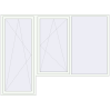 Prețuri Uși de balcon 2800x2100 mm BALCONY DOOR REHAU EURO 60 RAL 9016 Traffic white two-sided
