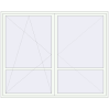 Prețuri Uși de balcon 2600x2100 mm BALCONY DOOR REHAU SYNEGO RAL 9016 Traffic white two-sided