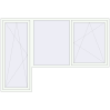 Prețuri Uși de balcon 2800x1900 mm BALCONY DOOR REHAU EURO 70 RAL 9016 Traffic white two-sided