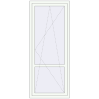 Prețuri Uși de balcon 860x2100 mm BALCONY DOOR REHAU EURO 70 RAL 9016 Traffic white two-sided